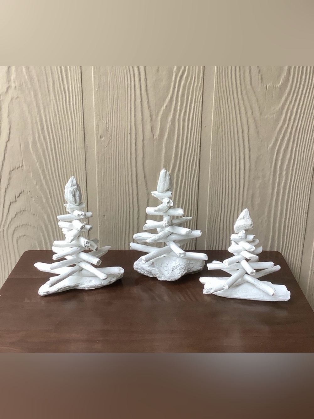 Driftwood Art, White Driftwood Trees, Driftwood Snow, Birch Trees, Coastal Decor